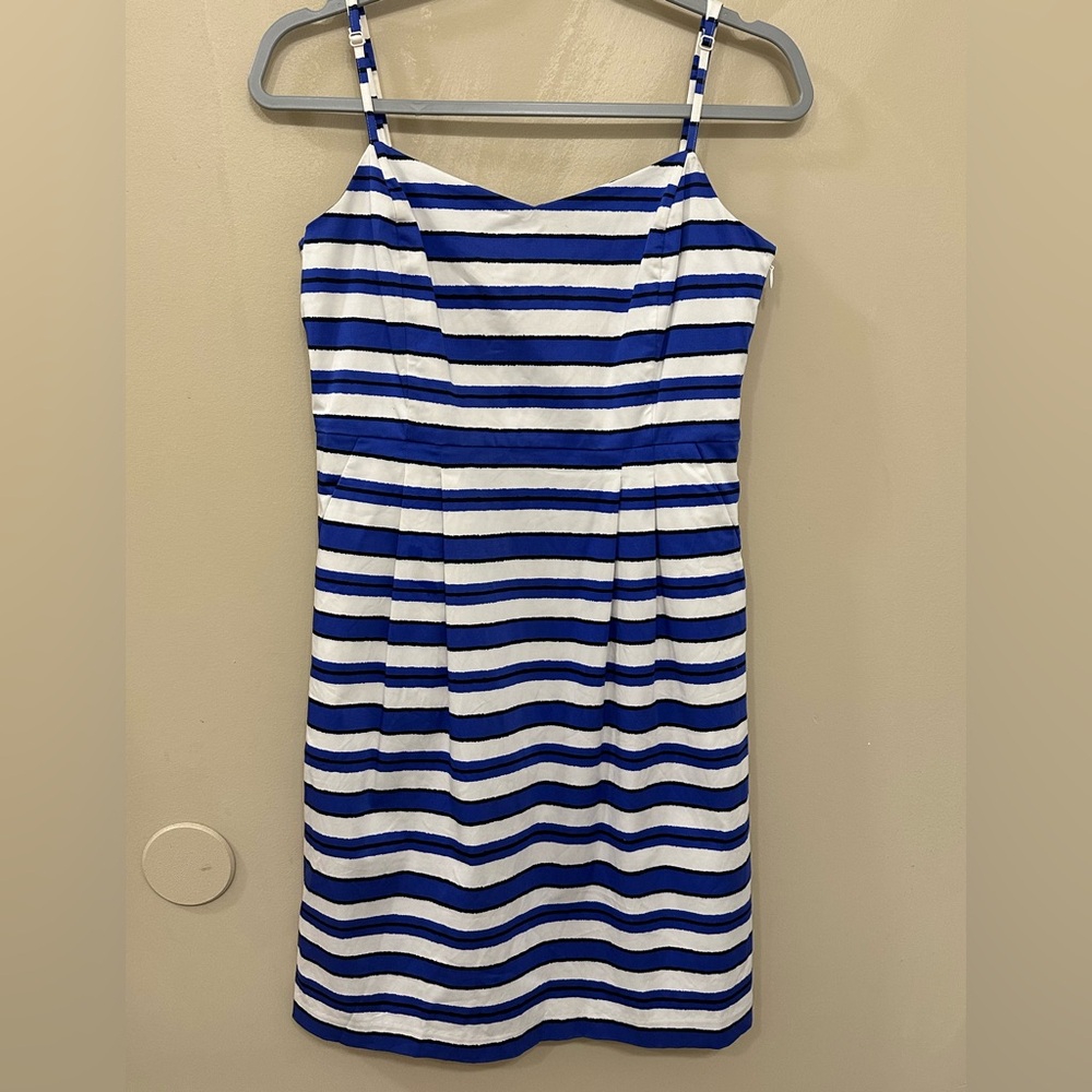 GAP Blue and White Striped Dress
